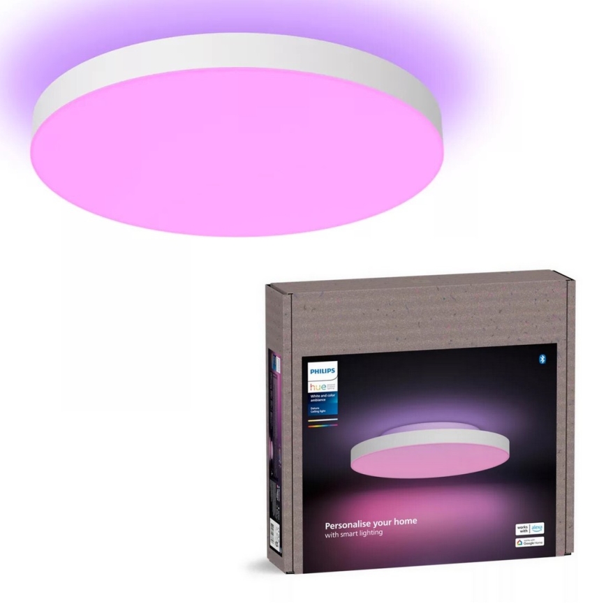 Philips - LED RGBW Reguliuojamas lubinis šviestuvas Hue DATURA LED/48W/230V 2000-6500K
