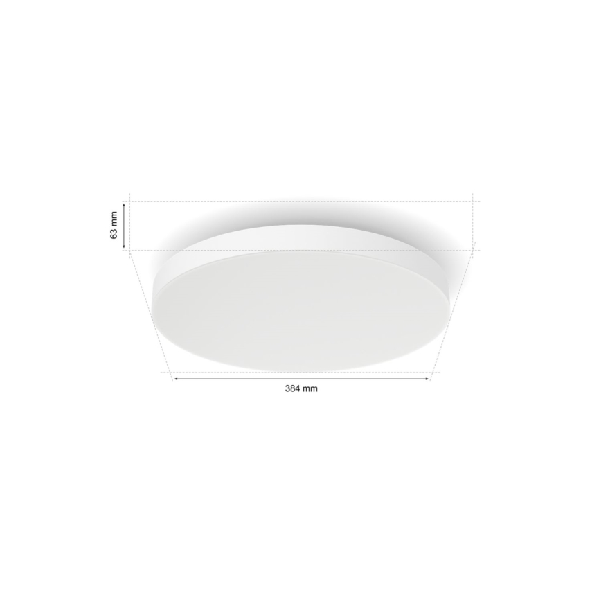 Philips - LED RGBW Reguliuojamas lubinis šviestuvas Hue DATURA LED/48W/230V 2000-6500K