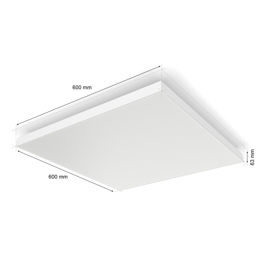 Philips - LED RGBW Reguliuojamas lubinis šviestuvas Hue DATURA LED/67W/230V 2000-6500K