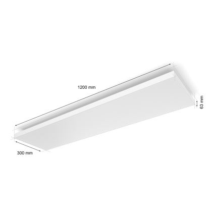 Philips - LED RGBW Reguliuojamas lubinis šviestuvas Hue DATURA LED/67W/230V 2000-6500K