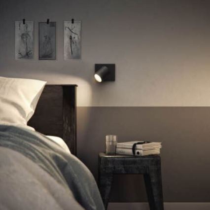 Philips - LED RGBW dimeriuojamas taškinis šviestuvas RUNNER 1xGU10/6,5W/230V 2700-6500K juodas