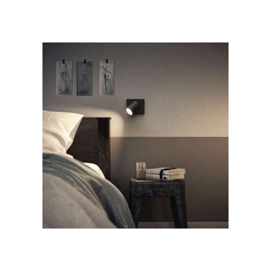 Philips - LED RGBW dimeriuojamas taškinis šviestuvas RUNNER 1xGU10/6,5W/230V 2700-6500K juodas