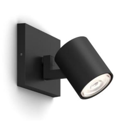 Philips - LED RGBW dimeriuojamas taškinis šviestuvas RUNNER 1xGU10/6,5W/230V 2700-6500K juodas