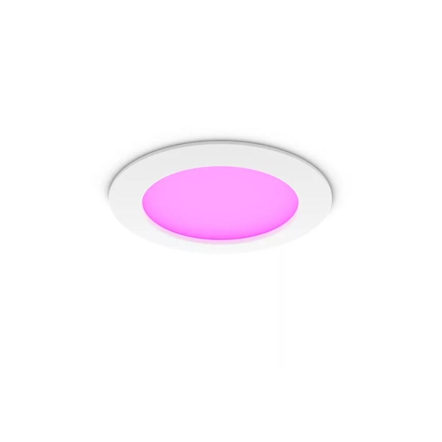Philips - LED RGBW reguliuojamas vonios įleidžiamas šviestuvas Hue SLIM LED/12W/230V 1000-20000K balta IP44