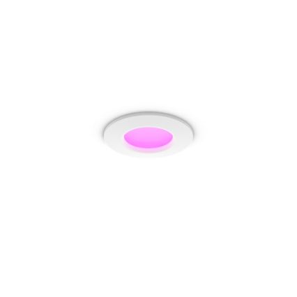 Philips - LED RGBW reguliuojamas vonios kambario įmontuojamas šviestuvas Hue SLIM LED/8,3W/230V 1000-20000K balta IP44