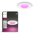 Philips - LED RGBW reguliuojamas vonios kambario įmontuojamas šviestuvas Hue SLIM LED/8,3W/230V 1000-20000K balta IP44