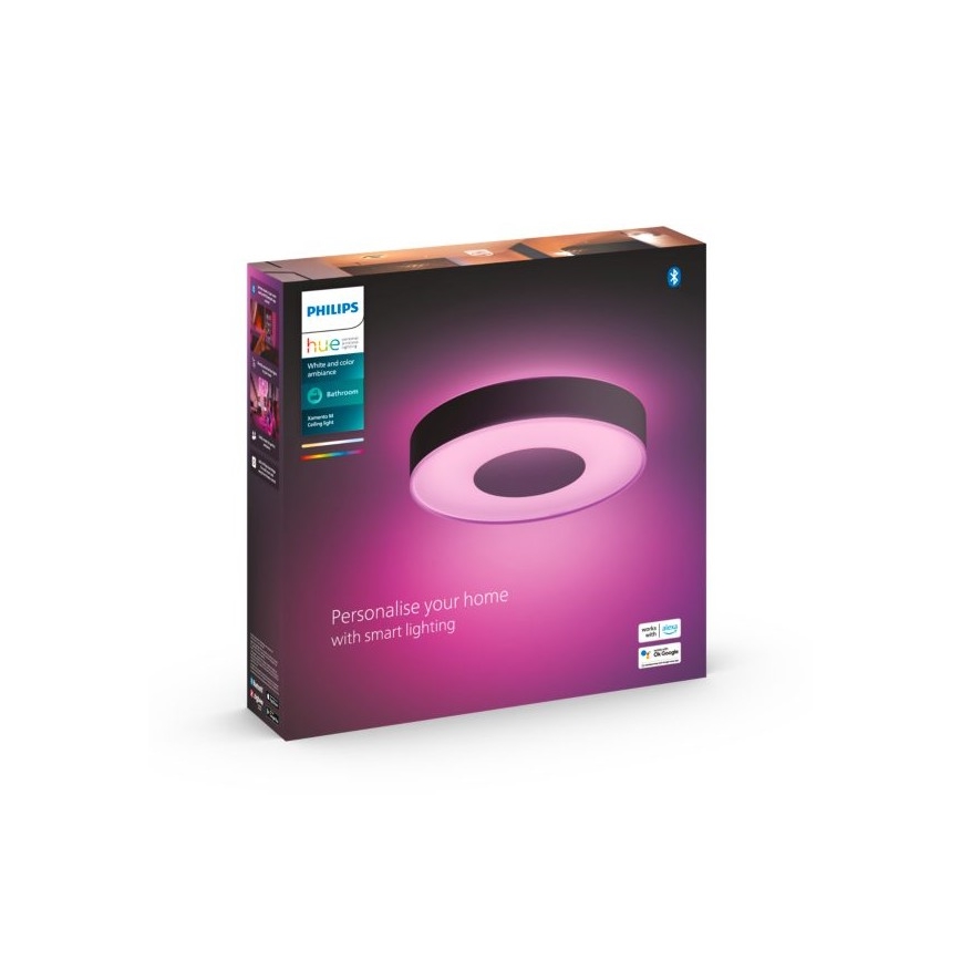 Philips - LED RGBW Reguliuojamas vonios šviestuvas Hue XAMENTO LED/33,5W/230V IP44 d. 381 mm 2000-6500K