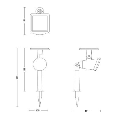 Philips - LED Saulės Akcentinis šviestuvas JIVIX LED/1,4W/3,7V 1800 mAh IP44