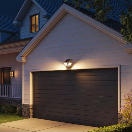 Philips - saulės LED lauko sieninis šviestuvas su jutikliu ZYREN LED/24,5W/3,7V 2600 mAh 3000K IP65 balta