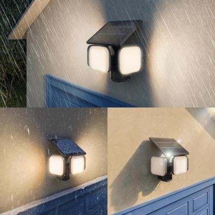 Philips - LED saulės sieninis šviestuvas su jutikliu ZYREN LED/24,5W/3,7V 2600 mAh 3000K IP65