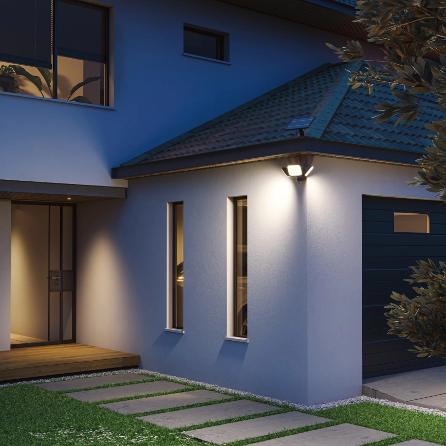 Philips - LED saulės sieninis šviestuvas su jutikliu ZYREN LED/24,5W/3,7V 2600 mAh 3000K IP65