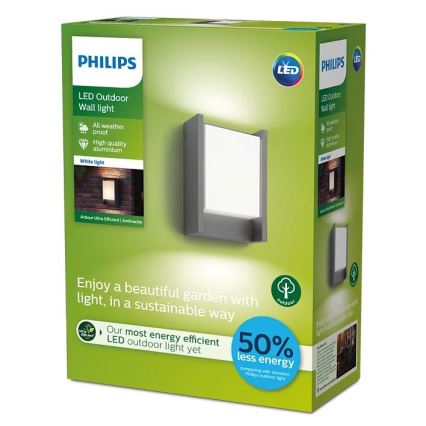 Philips - LED sieninis lauko šviestuvas LED/3,8W/230V 3000K IP44