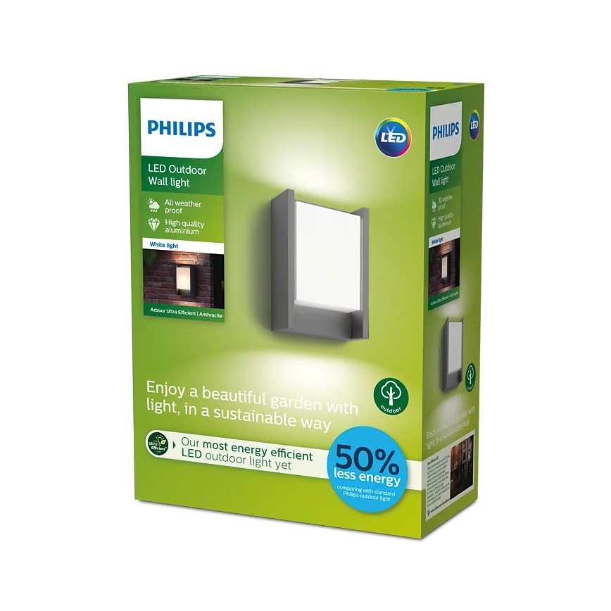 Philips - LED sieninis lauko šviestuvas LED/3,8W/230V 3000K IP44