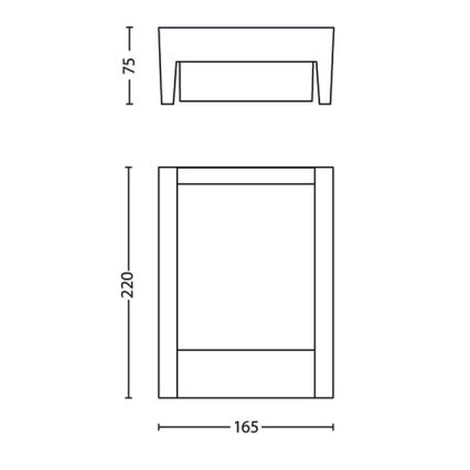 Philips - LED sieninis lauko šviestuvas LED/3,8W/230V 3000K IP44