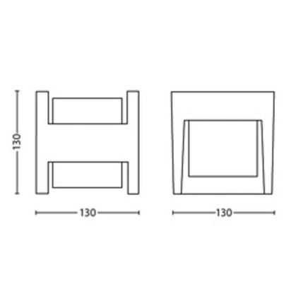 Philips - LED sieninis lauko šviestuvas ARBOUR LED/3,8W/230V 2700K IP44