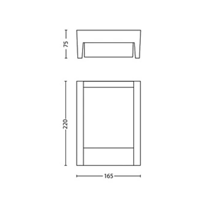 Philips - LED sieninis lauko šviestuvas ARBOUR LED/3,8W/230V 2700K IP44