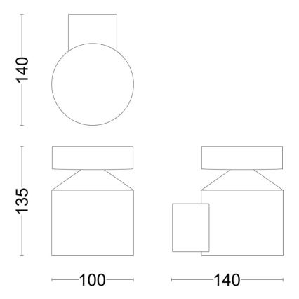 Philips - LED sieninis lauko šviestuvas LAVEN LED/6W/230V 4000K IP44