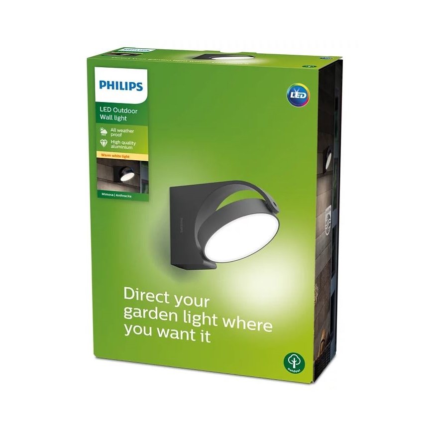 Philips - LED Sieninis lauko šviestuvas LED/7W/230V 2700K IP44