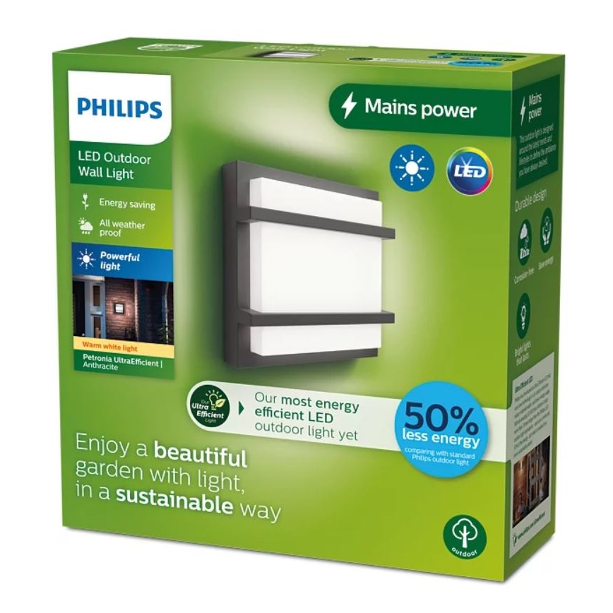Philips - LED sieninis lauko šviestuvas PETRONIA LED/3,8W/230V IP44