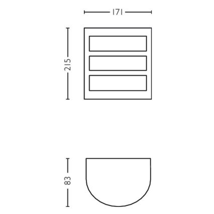 Philips - LED Sieninis lauko šviestuvas LED/6W/230V 4000K IP44