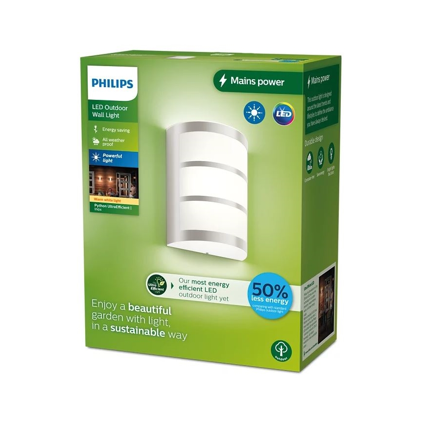 Philips - LED sieninis lauko šviestuvas PYTHON LED/3,8W/230V IP44