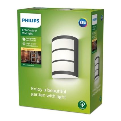 Philips - LED Sieninis lauko šviestuvas LED/6W/230V 2700K IP44