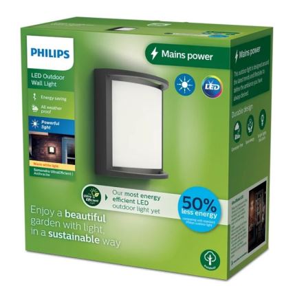 Philips - LED sieninis lauko šviestuvas SAMONDRA LED/3,8W/230V IP44