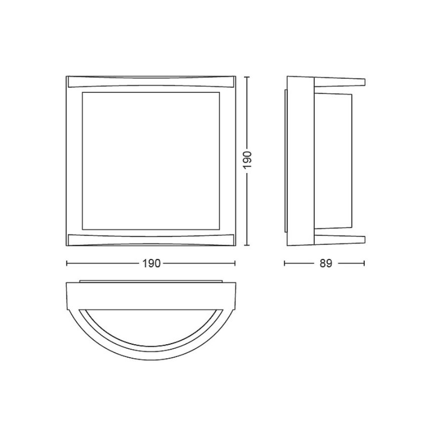 Philips - LED sieninis lauko šviestuvas SAMONDRA LED/3,8W/230V IP44