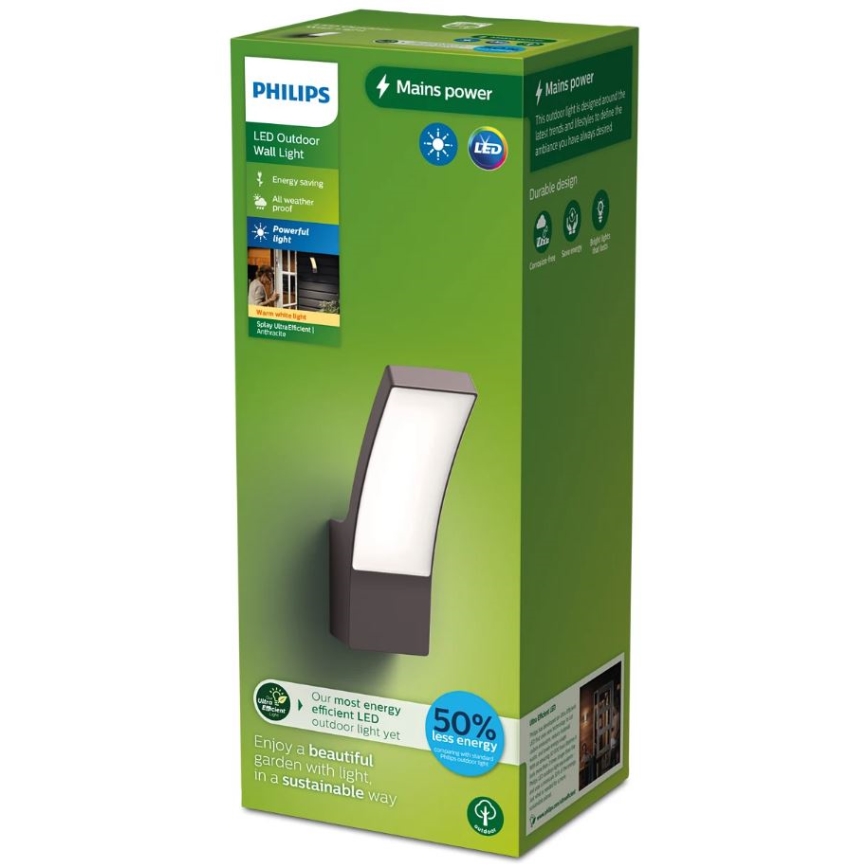 Philips - LED sieninis lauko šviestuvas SPLAY LED/3,8W/230V IP44