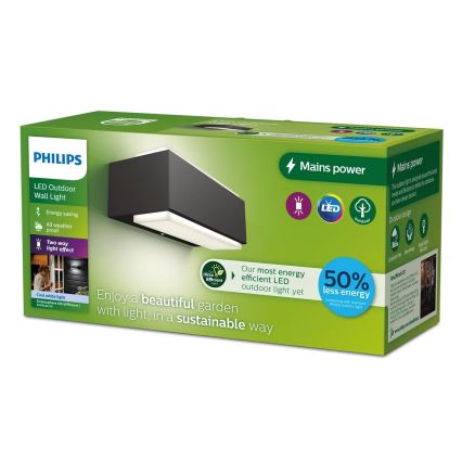 Philips - LED sieninis lauko šviestuvas STRATOSPHERE LED/3,8W/230V 4000K IP44