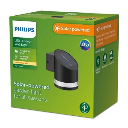 Philips - LED sieninis šviestuvas, įkraunamas saulės energija FYCE LED/1,5W/3,7V 1200 mAh IP44
