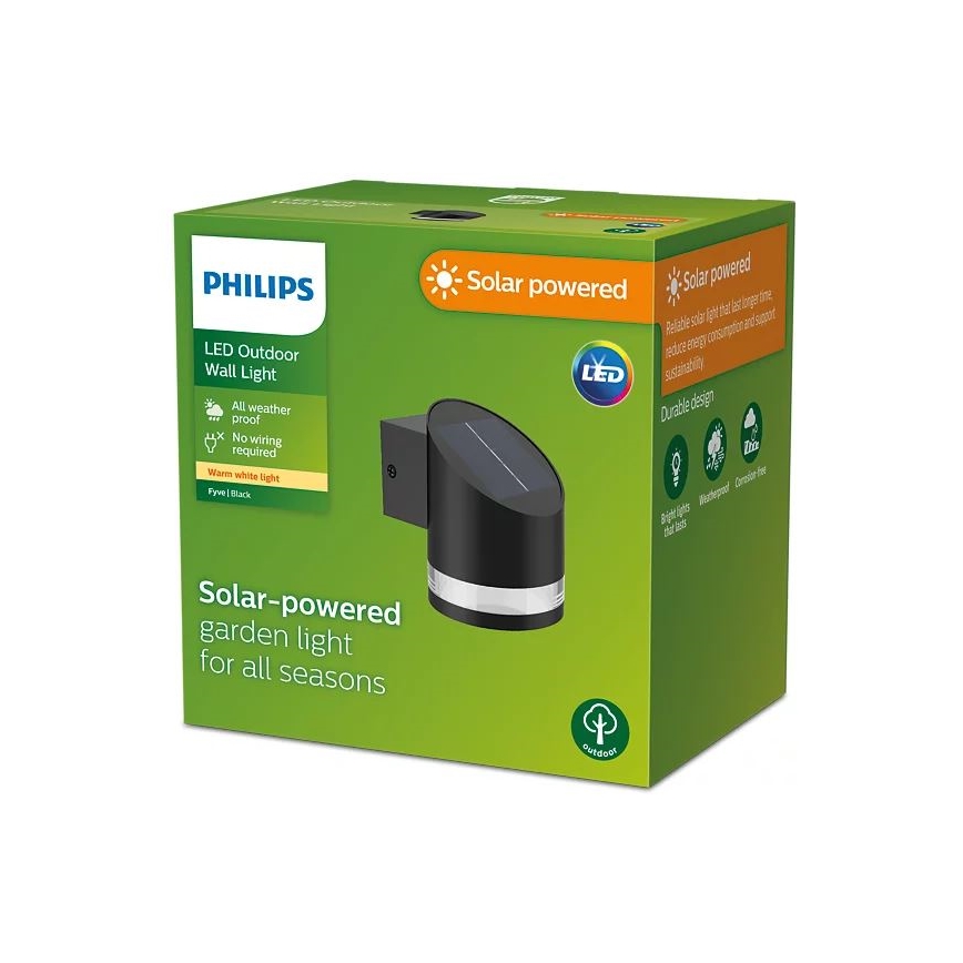 Philips - LED sieninis šviestuvas, įkraunamas saulės energija FYCE LED/1,5W/3,7V 1200 mAh IP44