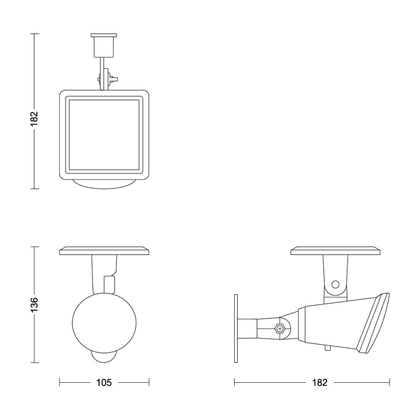 Philips - LED sieninis šviestuvas, įkraunamas saulės energija JIVIX LED/1,4W/3,7V 1800 mAh IP44