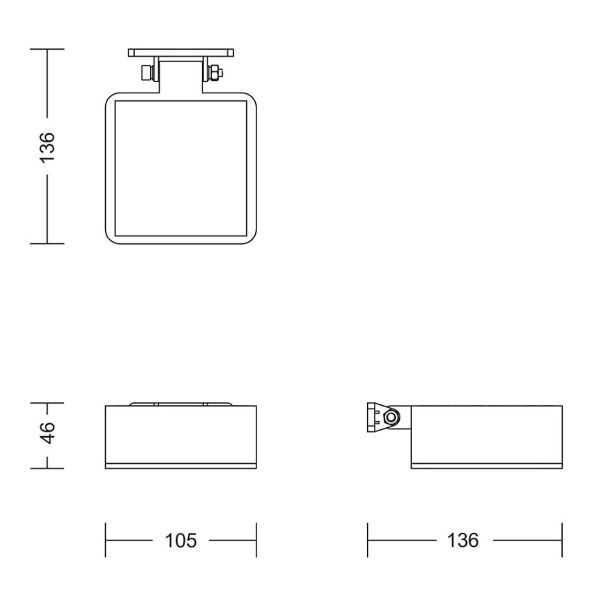 Philips - LED sieninis šviestuvas, įkraunamas saulės energija VYNCE LED/1,5W/3,7V 1500 mAh IP44