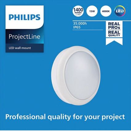 Philips – LED Sieninis šviestuvas PROJECTLINE LED/15W/230V IP65