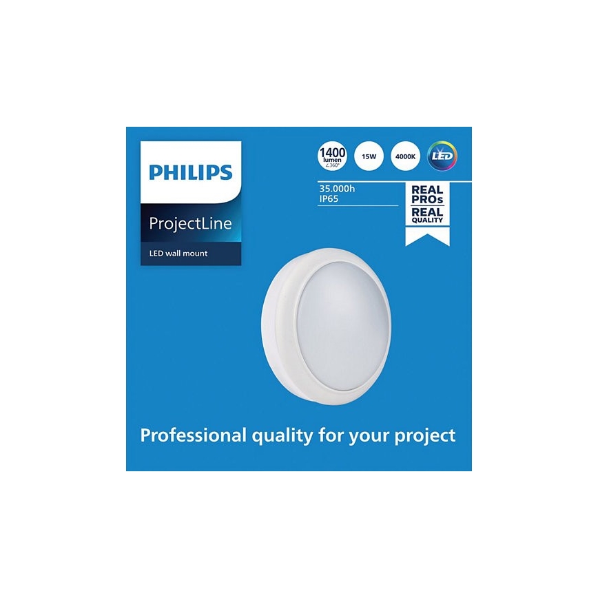 Philips – LED Sieninis šviestuvas PROJECTLINE LED/15W/230V IP65
