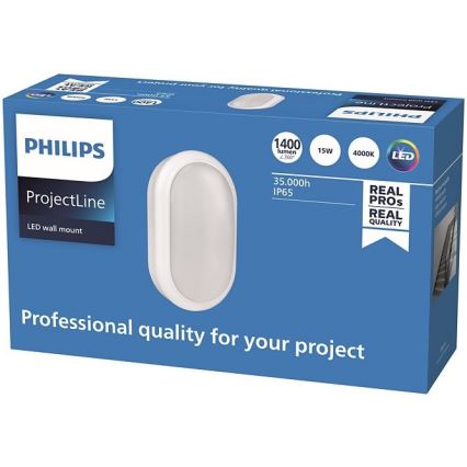 Philips – LED Sieninis šviestuvas PROJECTLINE LED/15W/230V IP65