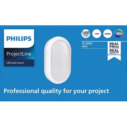 Philips – LED Sieninis šviestuvas PROJECTLINE LED/15W/230V IP65