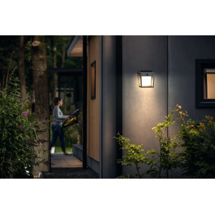 Philips - LED sieninis šviestuvas su jutikliu, įkraunamas saulės energija BLAISE LED/1,5W/3,7V 2600 mAh 3000K IP44
