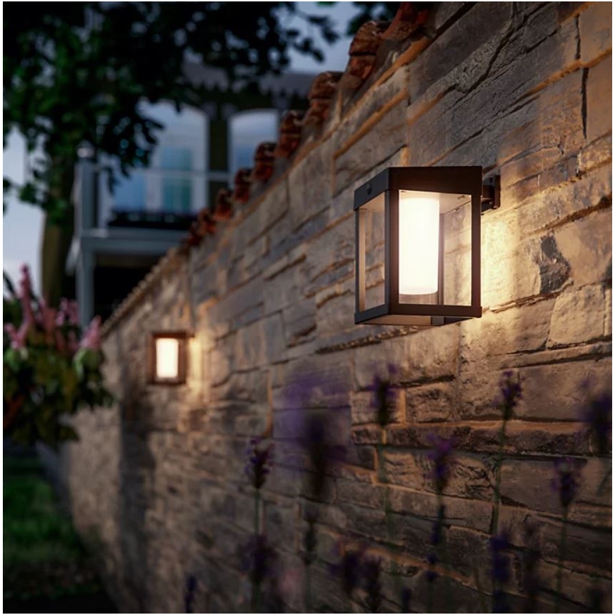 Philips - LED sieninis šviestuvas su jutikliu, įkraunamas saulės energija CAMILL LED/1,4W/3,7V 2000 mAh IP44