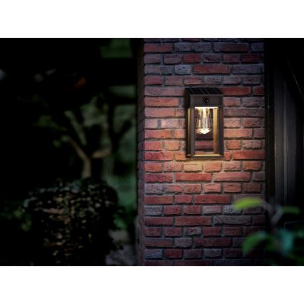 Philips - LED sieninis šviestuvas su jutikliu, įkraunamas saulės energija GERI LED/3,2W/3,7V 2600 mAh 2700K IP44