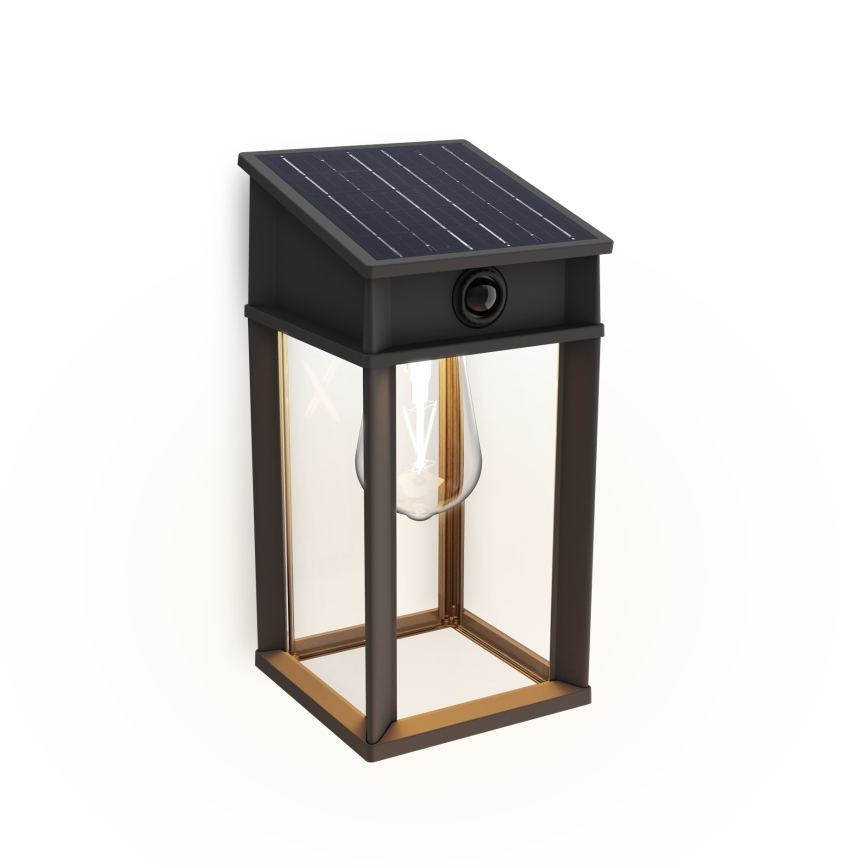 Philips - LED sieninis šviestuvas su jutikliu, įkraunamas saulės energija GERI LED/3,2W/3,7V 2600 mAh 2700K IP44