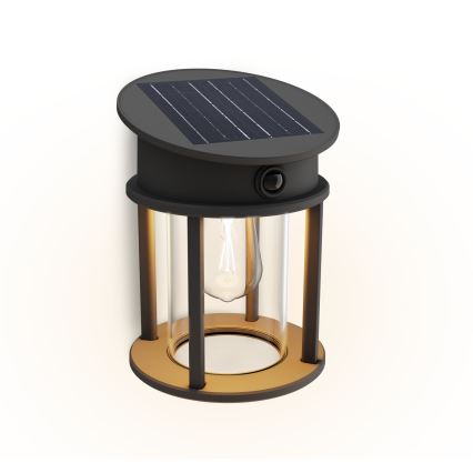 Philips - LED sieninis šviestuvas su jutikliu, įkraunamas saulės energija GERI LED/3,2W/3,7V 2600 mAh 2700K IP44