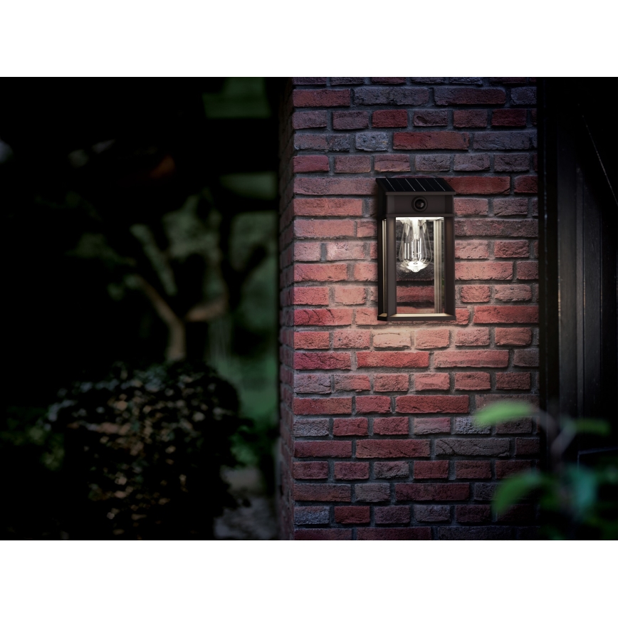 Philips - LED sieninis šviestuvas su jutikliu, įkraunamas saulės energija GERI LED/3,2W/3,7V 2600 mAh 4000K IP44