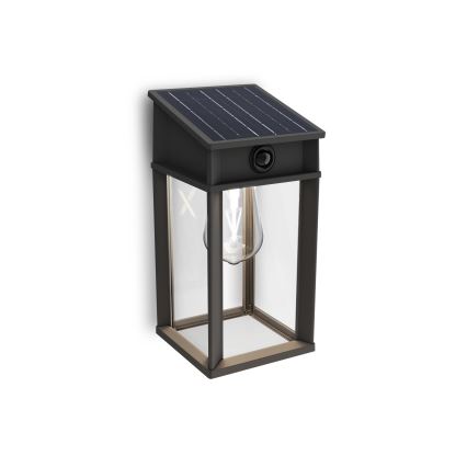 Philips - LED sieninis šviestuvas su jutikliu, įkraunamas saulės energija GERI LED/3,2W/3,7V 2600 mAh 4000K IP44
