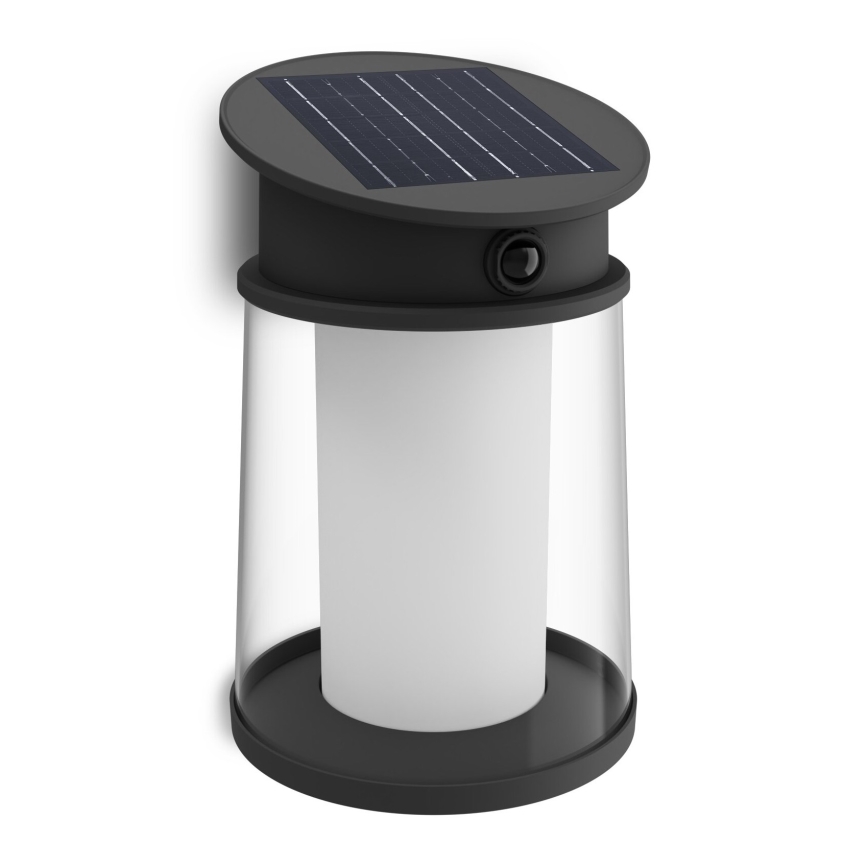 Philips - LED sieninis šviestuvas su jutikliu, įkraunamas saulės energija JUDA LED/3,2W/3,7V 2600 mAh 2700K IP44