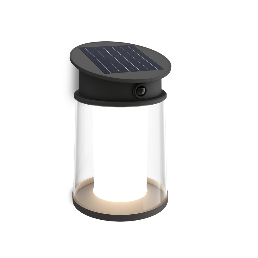 Philips - LED sieninis šviestuvas su jutikliu, įkraunamas saulės energija JUDA LED/3,2W/3,7V 2600 mAh 4000K IP44