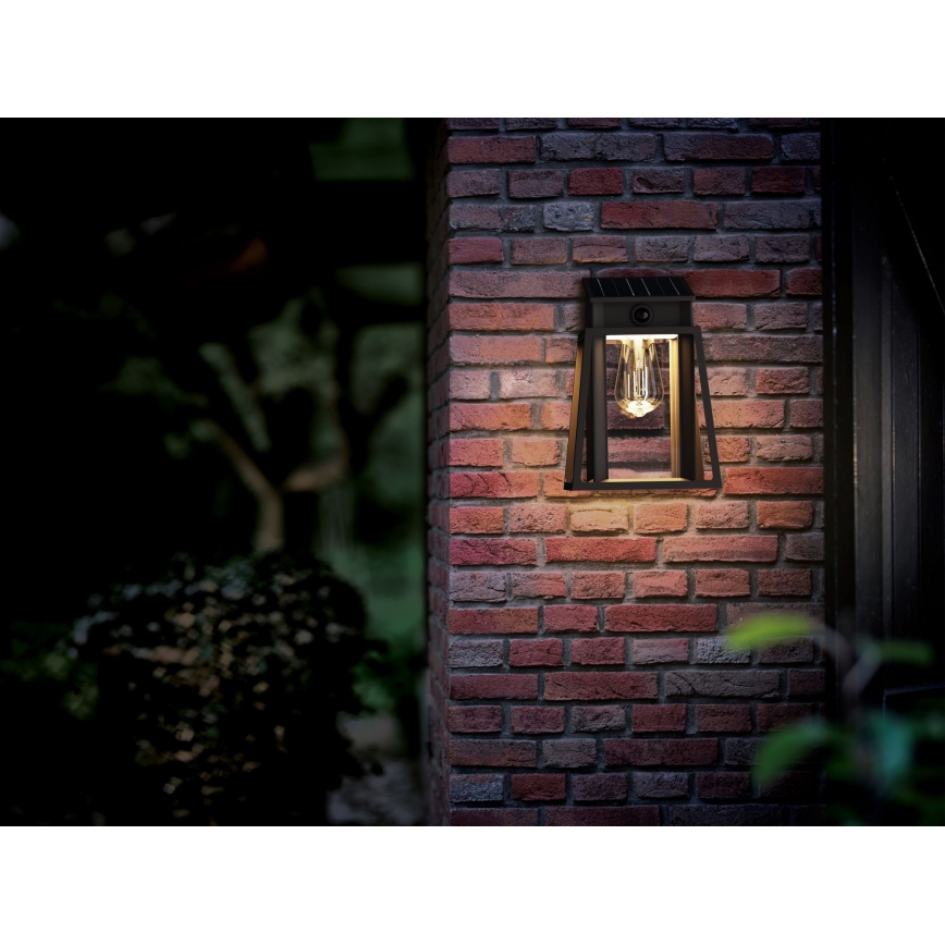 Philips - LED sieninis šviestuvas su jutikliu, įkraunamas saulės energija LYSIN LED/3,2W/3,7V 2600 mAh 2700K IP44