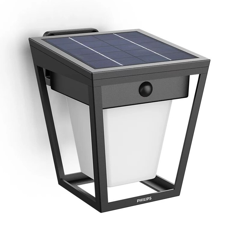 Philips - LED sieninis šviestuvas su jutikliu, įkraunamas saulės energija NISSA LED/1,8W/3,7V 2600 mAh 3000K IP44