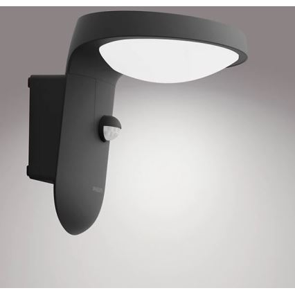 Philips - LED sieninis šviestuvas su jutikliu, įkraunamas saulės energija LED/1,2W/4V 1800 mAh 4000K IP44